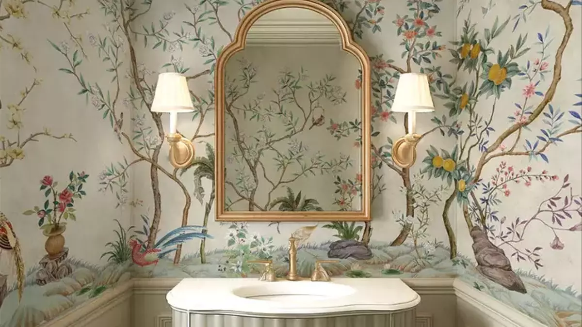 Badezimmer-Eleganz: Luxuriöse Wandgestaltungen im Vintage-Stil