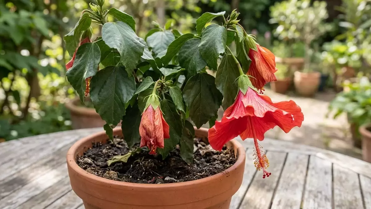 Hibiskus: Ursachen und Lösungen für herabhängende Blätter