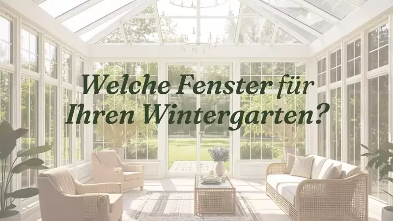 Fensterwahl für Wintergärten und Gartenzimmer: Ein umfassender Leitfaden